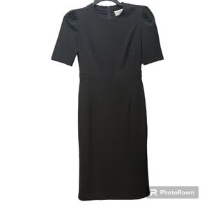 Donna Morgan black crew neck sheath dress size 4